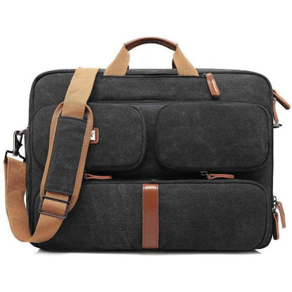 FR Fashion Co. 16" Multi-functional Canvas Messenger Bag