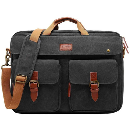 FR Fashion Co. 16" Multi-functional Canvas Messenger Bag