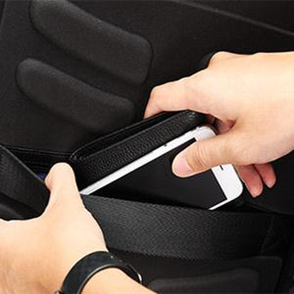 FR Fashion Co. 17" Men's Anti-Theft Leather Backpack with Hidden Pockets