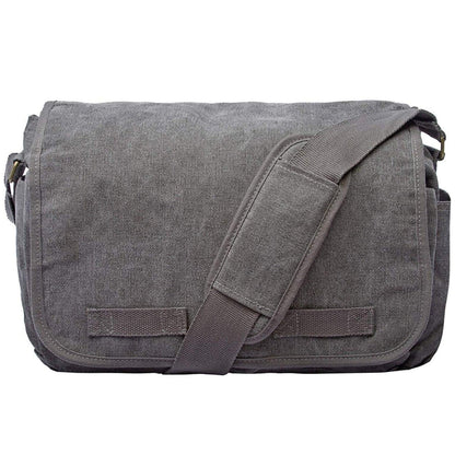 FR Fashion Co. 17" Classic Canvas Messenger Bag