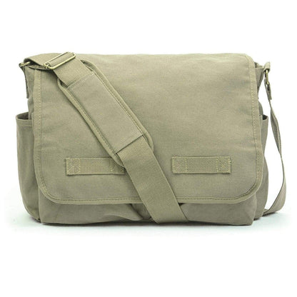 FR Fashion Co. 17" Classic Canvas Messenger Bag