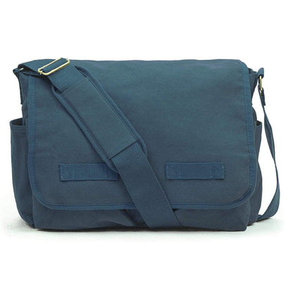 FR Fashion Co. 17" Classic Canvas Messenger Bag