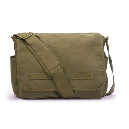 FR Fashion Co. 17" Classic Canvas Messenger Bag