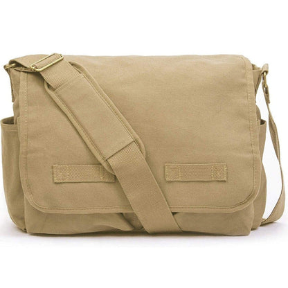FR Fashion Co. 17" Classic Canvas Messenger Bag