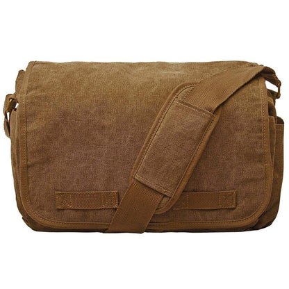 FR Fashion Co. 17" Classic Canvas Messenger Bag