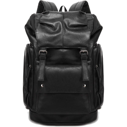 FR Fashion Co. Men's 17" Leather Laptop Backpack