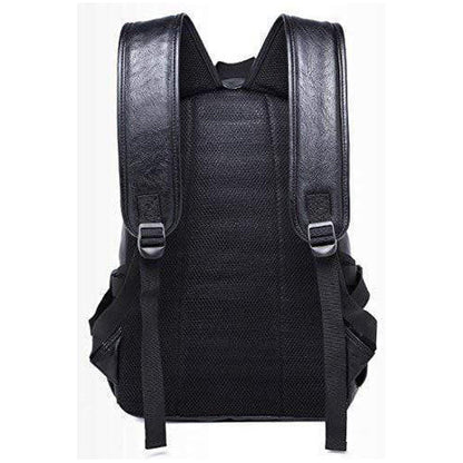 FR Fashion Co. 15.6″ Scratch‑Proof Leather Backpack