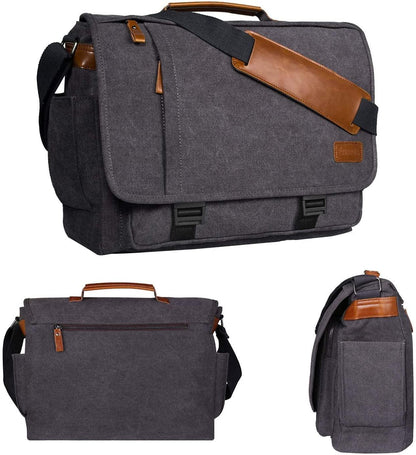 FR Fashion Co. 18.5" Canvas Laptop Messenger Bag