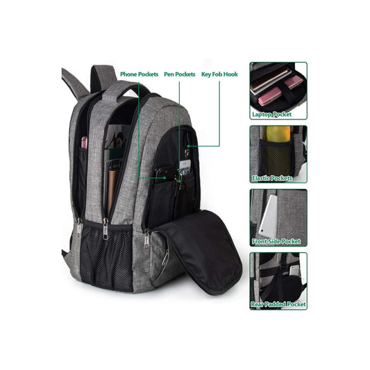 FR Fashion Co. 18" Anti-Theft Travel Backpack