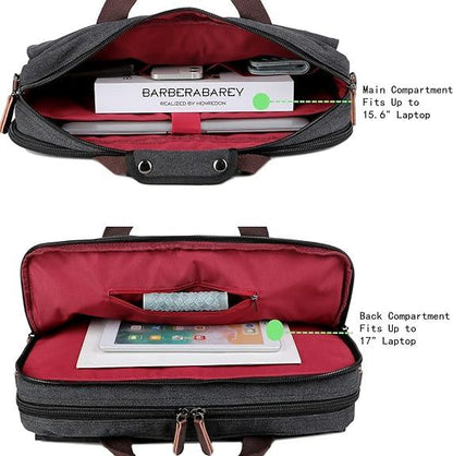 FR Fashion Co. 18" Men's Canvas Laptop Messenger Bag