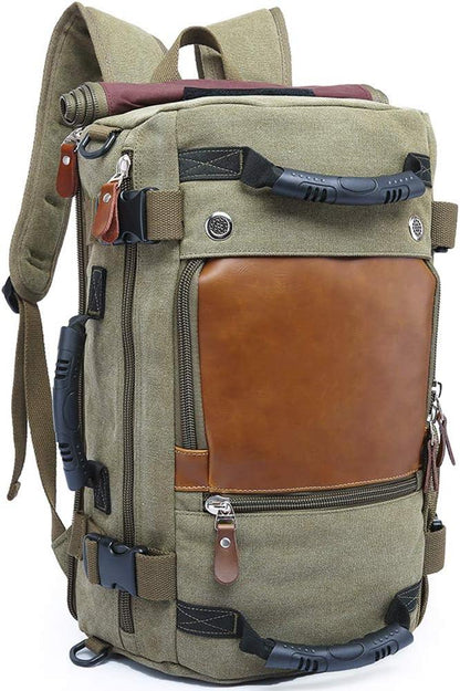 FR Fashion Co. 19" Men's Convertible Canvas Travel Backpack