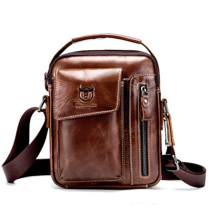 FR Fashion Co. Men's Genuine Leather Crossbody Bag