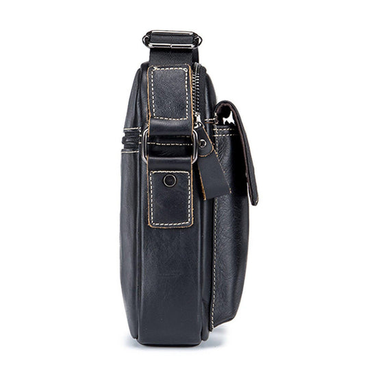 FR Fashion Co. Men's Genuine Leather Crossbody Bag