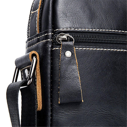 FR Fashion Co. Men's Genuine Leather Crossbody Bag