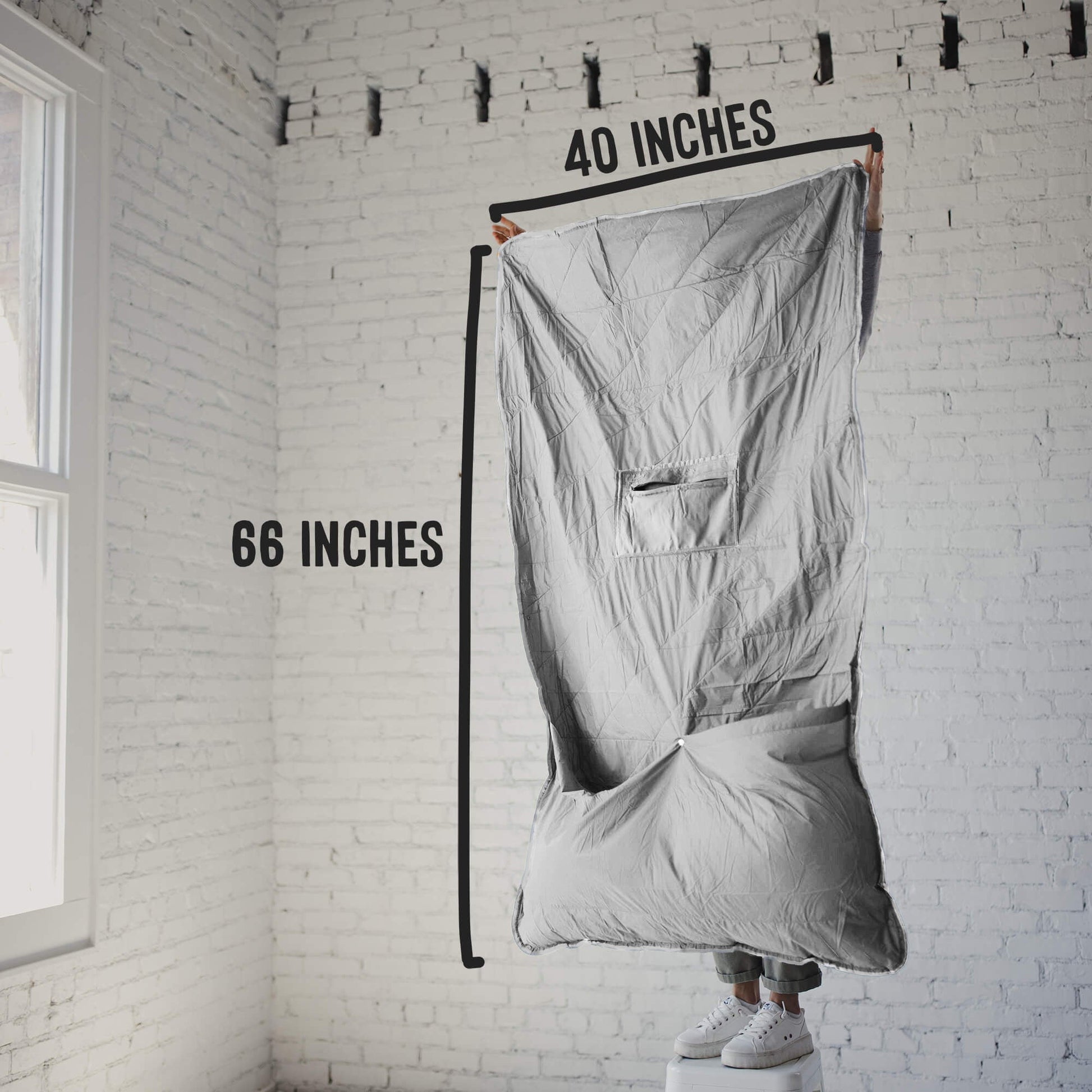 Gravel Layover™ Travel Blanket - Packable & Puffy | Gray - Stiles Supply Co.