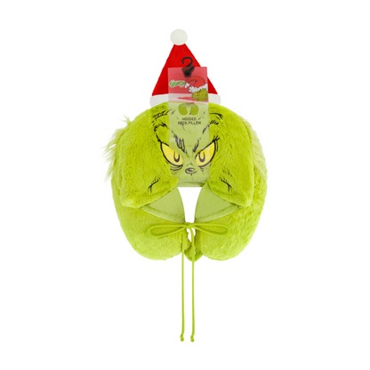 Grinch Santa Hat Hoodie Neck Pillow - Stiles Supply Co.