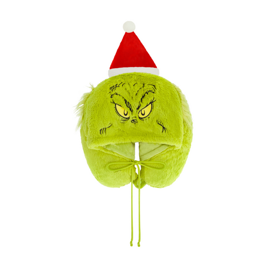 Grinch Santa Hat Hoodie Neck Pillow - Stiles Supply Co.