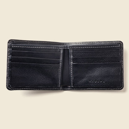 CASUPO Large Billfold Wallet with RFID protection - Black