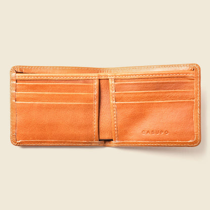 CASUPO Large Billfold Wallet with RFID protection - Natural