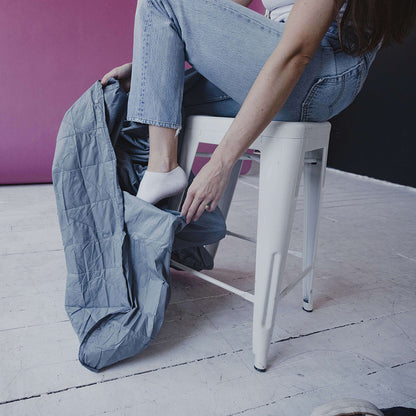 Gravel Layover™ Travel Blanket - Packable & Puffy | Spruce - Stiles Supply Co.