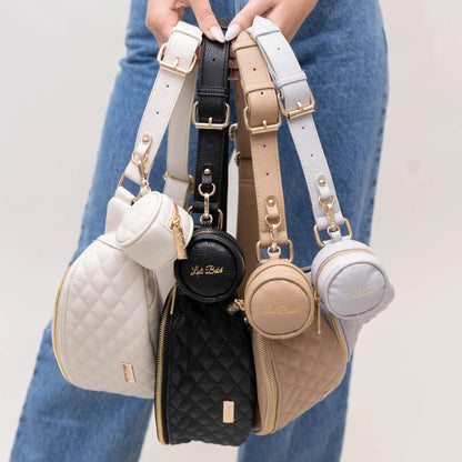 Luli Bebe Crossbody Sling Bag | Latte Brown