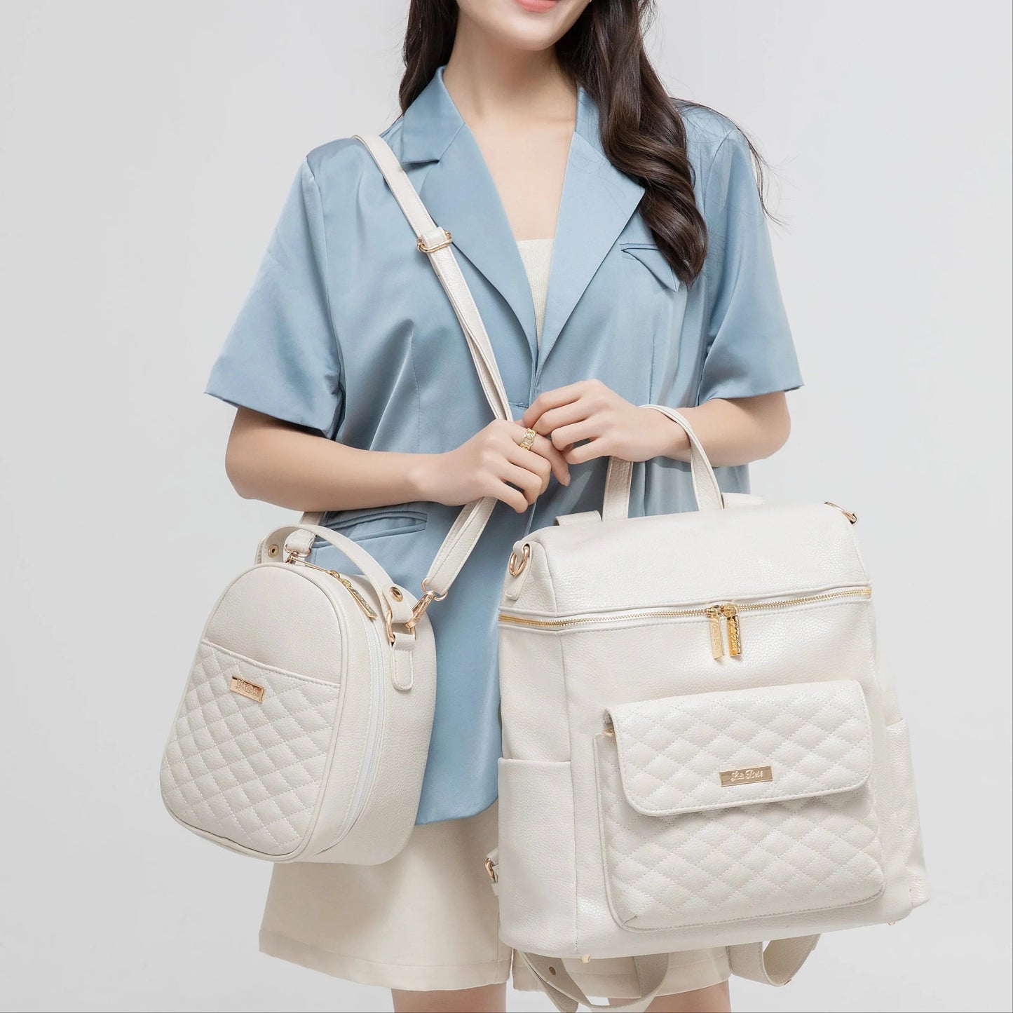 Luli Bebe Classic Snack Bag | Pearl White