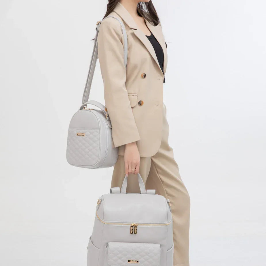 Luli Bebe Classic Snack Bag | Stone Grey