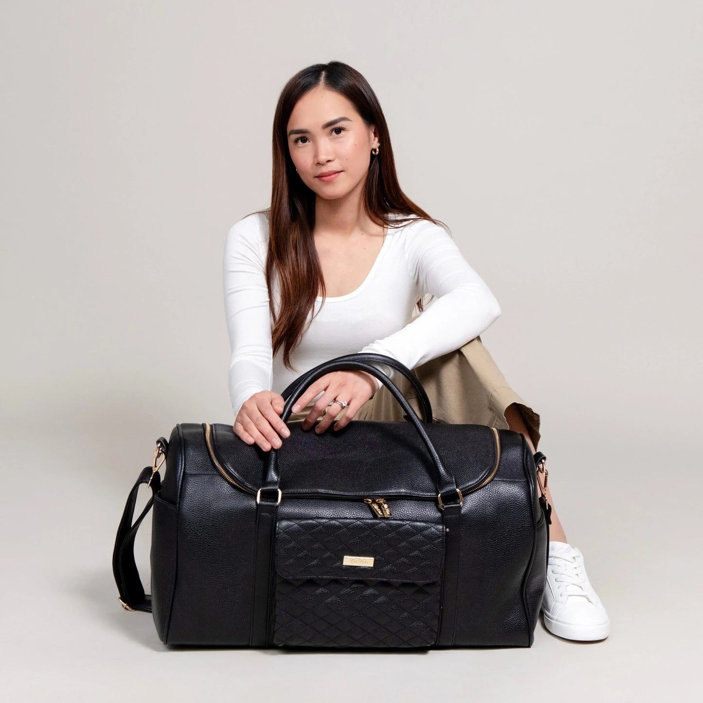 Luli Bebe Weekender Travel Bag | Stone Grey