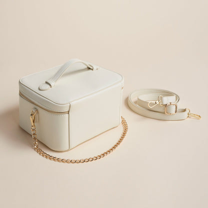 Hudson + Bleecker Jetsetter Train Case - White Crocodile