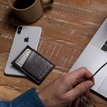 CASUPO Minimalist Wallet with RFID protection - Brown