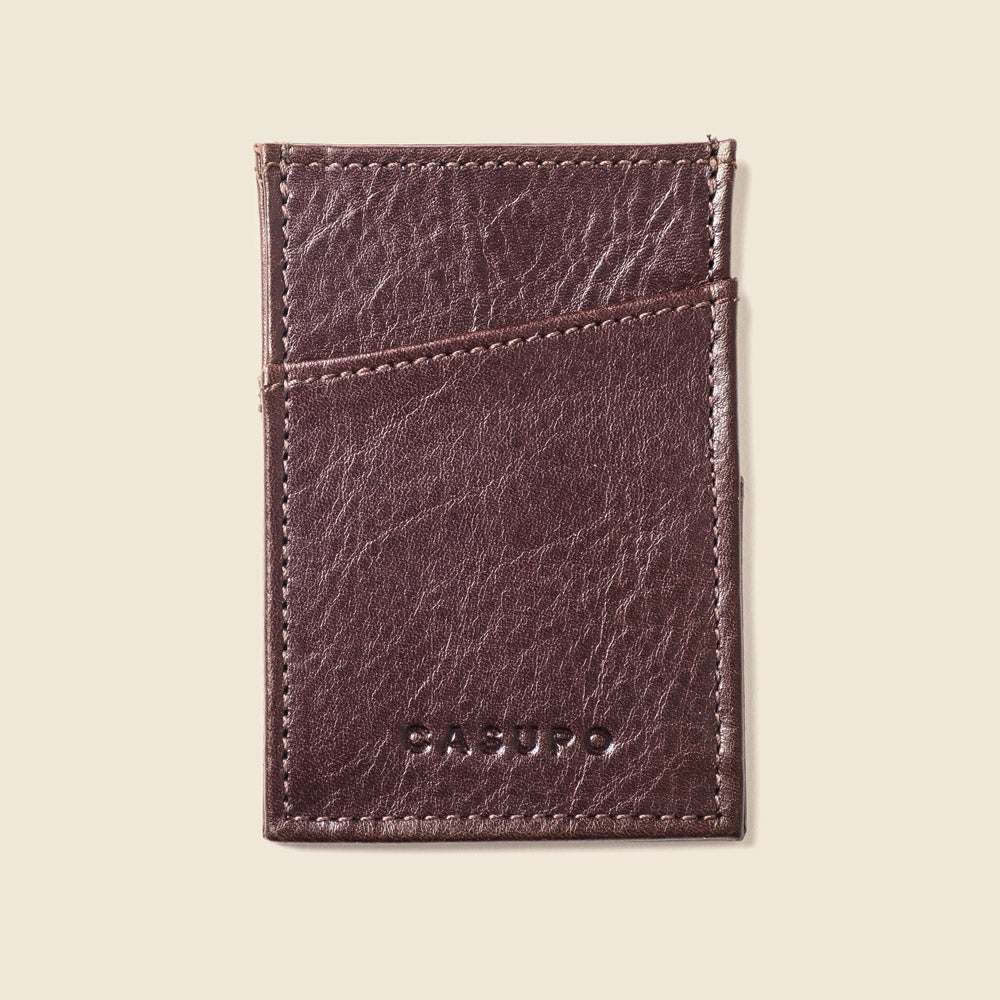 CASUPO Minimalist Wallet with RFID protection - Brown