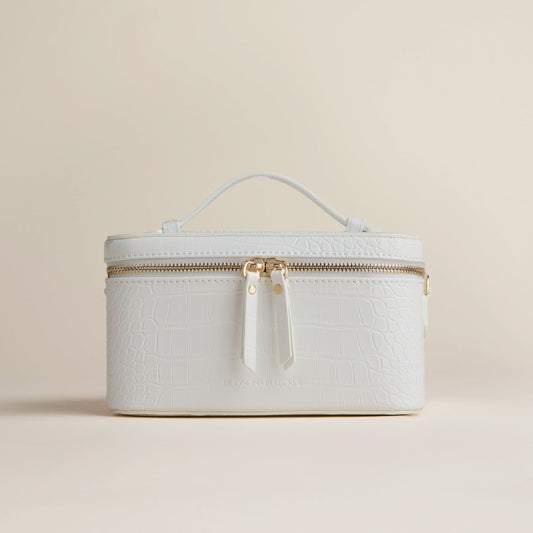 Hudson + Bleecker Jetsetter Train Case - White Crocodile