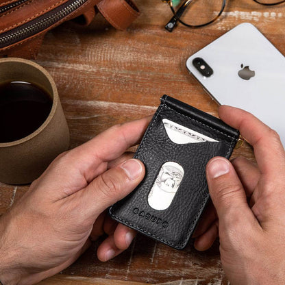 CASUPO Money Clip Wallet - Black