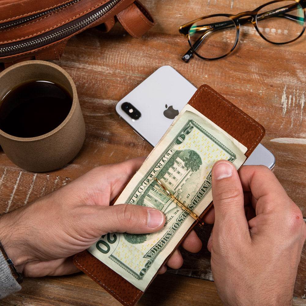CASUPO Money Clip Wallet - Chocolate