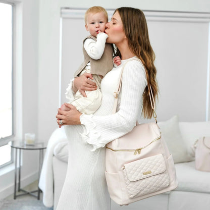 Luli Bebe Signature Diaper Bag Pastel Pink