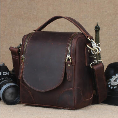 Steel Horse Leather The Calista Small Leather Camera Bag - Stiles Supply Co.
