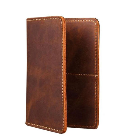 Steel Horse Leather Priam Handmade Leather Passport Cover - Stiles Supply Co.