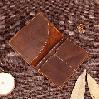 Steel Horse Leather Priam Handmade Leather Passport Cover - Stiles Supply Co.