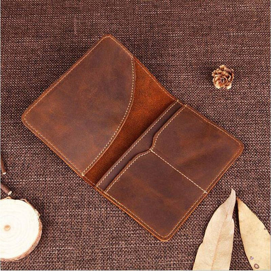 Steel Horse Leather Priam Handmade Leather Passport Cover - Stiles Supply Co.