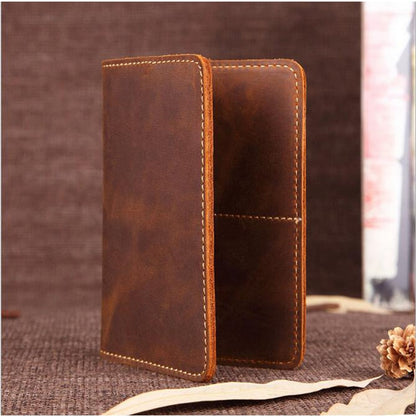 Steel Horse Leather Priam Handmade Leather Passport Cover - Stiles Supply Co.