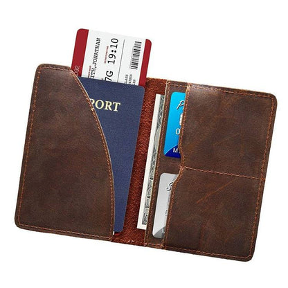 Steel Horse Leather Priam Handmade Leather Passport Cover - Stiles Supply Co.