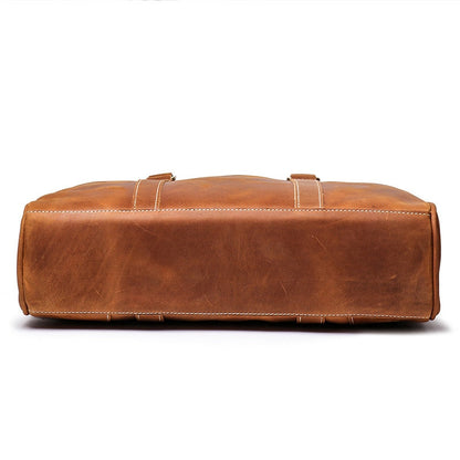 Steel Horse Leather The Bjorn Leather Laptop Bag - Stiles Supply Co.