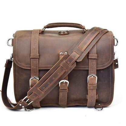 Steel Horse Leather The Gustav Messenger Bag - Stiles Supply Co.