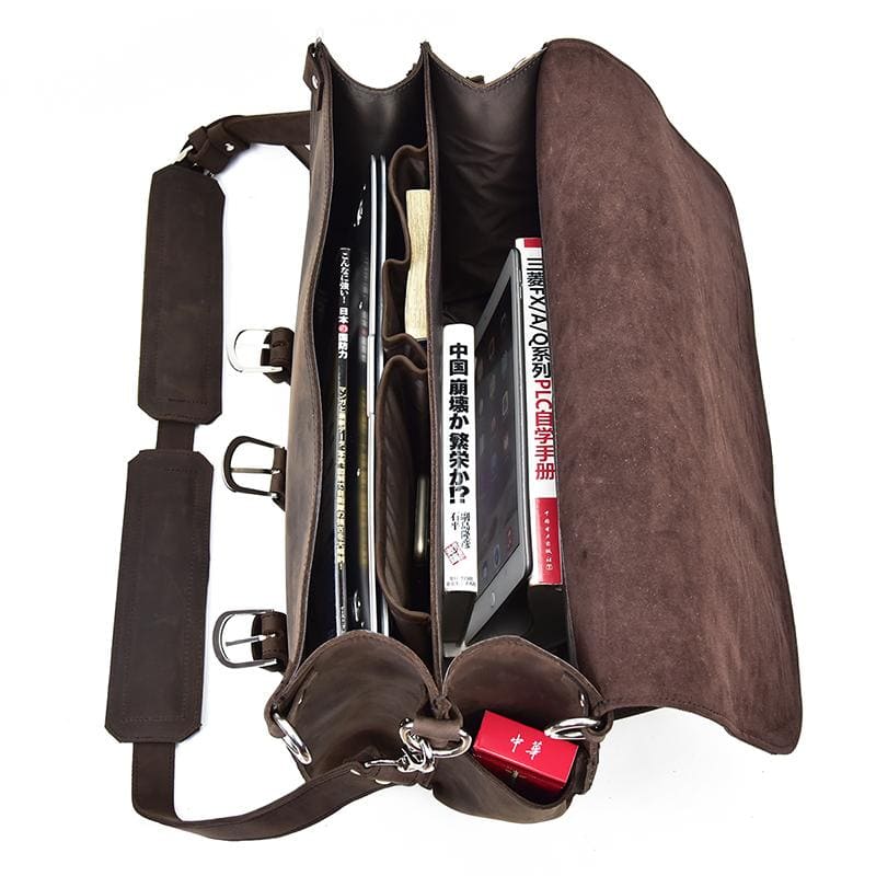 Steel Horse Leather The Gustav Messenger Bag - Stiles Supply Co.