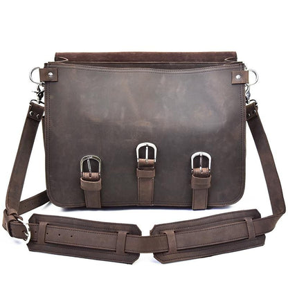 Steel Horse Leather The Gustav Messenger Bag - Stiles Supply Co.