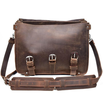 Steel Horse Leather The Gustav Messenger Bag - Stiles Supply Co.