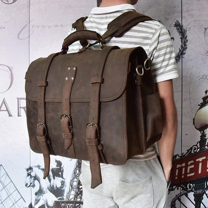 Steel Horse Leather The Gustav Messenger Bag - Stiles Supply Co.