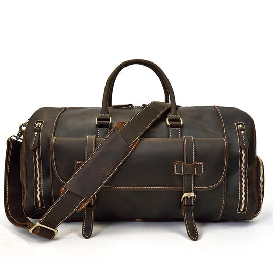 Steel Horse Leather The Bard Weekender Leather Duffle Bag - Stiles Supply Co.