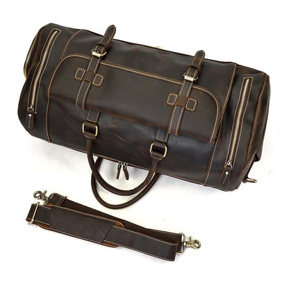 Steel Horse Leather The Bard Weekender Leather Duffle Bag - Stiles Supply Co.