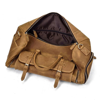 Steel Horse Leather The Bard Weekender Leather Duffle Bag - Stiles Supply Co.